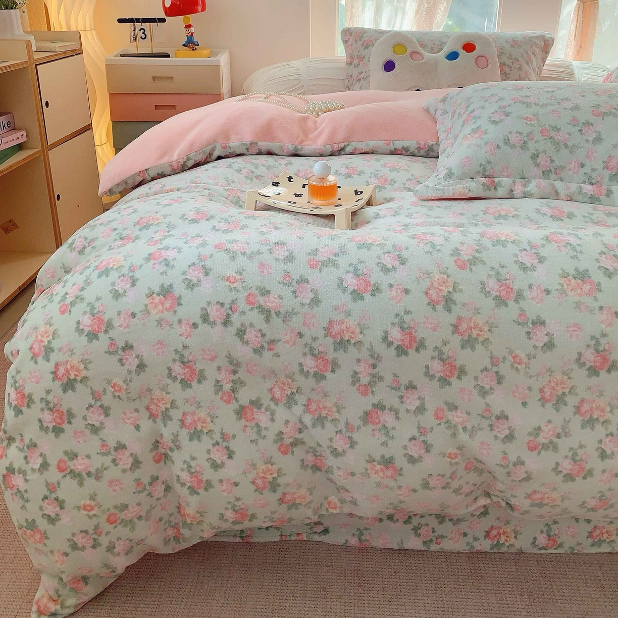 91家纺网 家纺一手货源 找家纺 （总）莱豫家纺 2025新款加厚牛奶绒三件套四件套保暖不静电