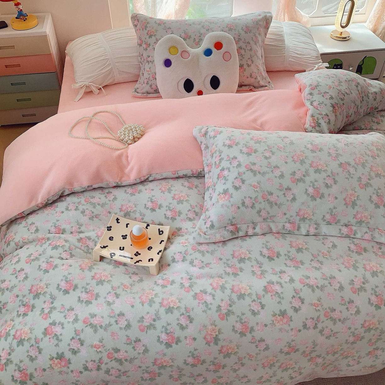 91家纺网 家纺一手货源 找家纺 （总）莱豫家纺 2025新款加厚牛奶绒三件套四件套保暖不静电