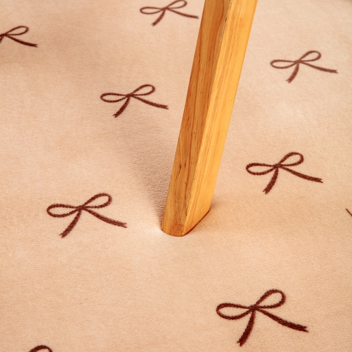 91家纺网 家纺一手货源 找家纺 北辰 2025新款牛奶绒地垫打地铺神器床边垫床垫遮盖物客厅地垫可定制 蝴蝶结