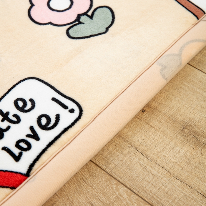 91家纺网 家纺一手货源 找家纺 北辰 2025新款牛奶绒地垫打地铺神器床边垫床垫遮盖物客厅地垫可定制 欢乐假日