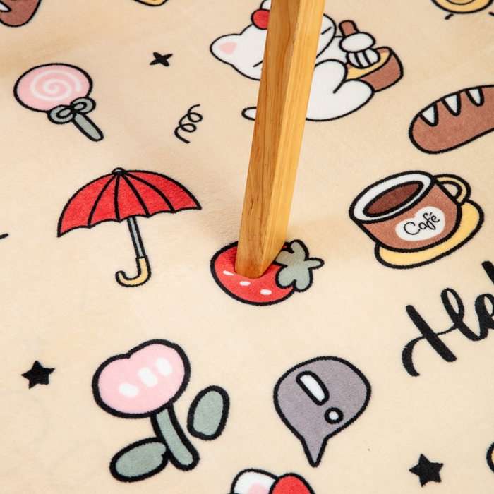 91家纺网 家纺一手货源 找家纺 北辰 2025新款牛奶绒地垫打地铺神器床边垫床垫遮盖物客厅地垫可定制 欢乐假日