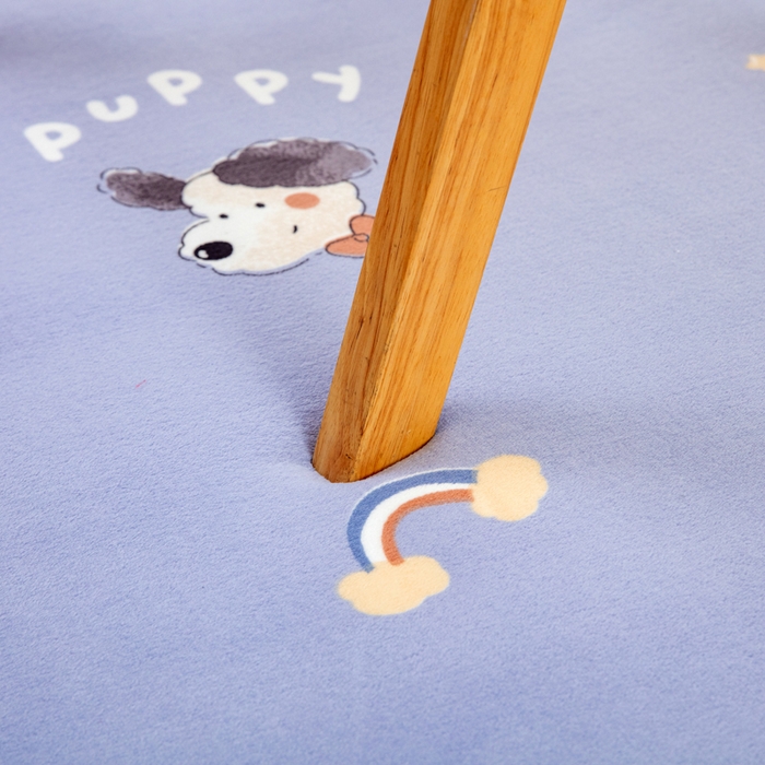 91家纺网 家纺一手货源 找家纺 北辰 2025新款牛奶绒地垫打地铺神器床边垫床垫遮盖物客厅地垫可定制 puppy狗