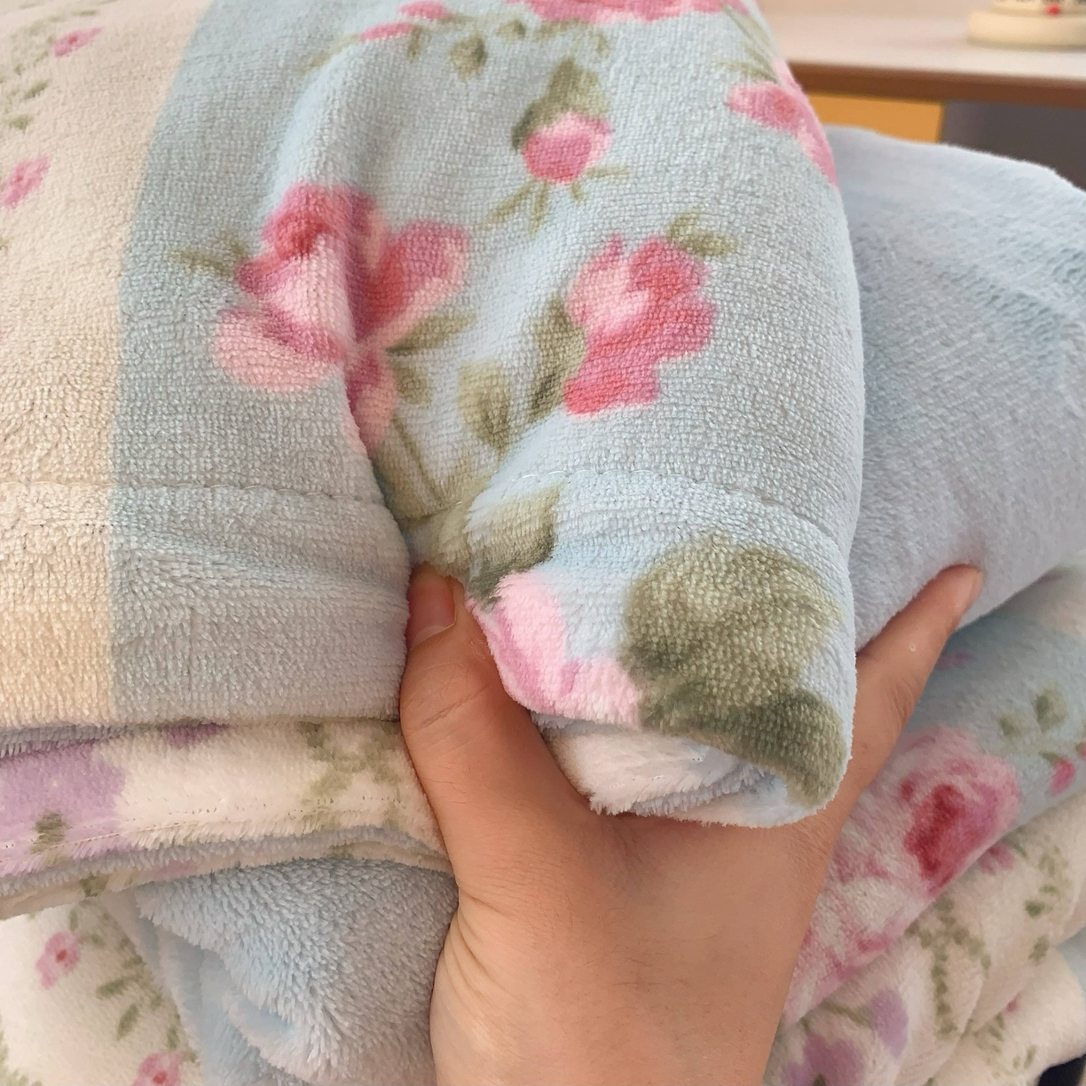 91家纺网 家纺一手货源 找家纺 莱豫家纺 2025新款加厚牛奶绒三件套四件套保暖不静电 蓝色梦境