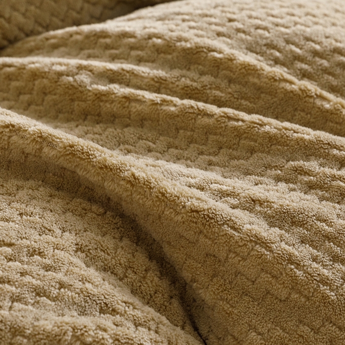 91家纺网 家纺一手货源 找家纺 早晨家纺 2025新款波浪款牛奶绒提花四件套 波浪-浅水绿