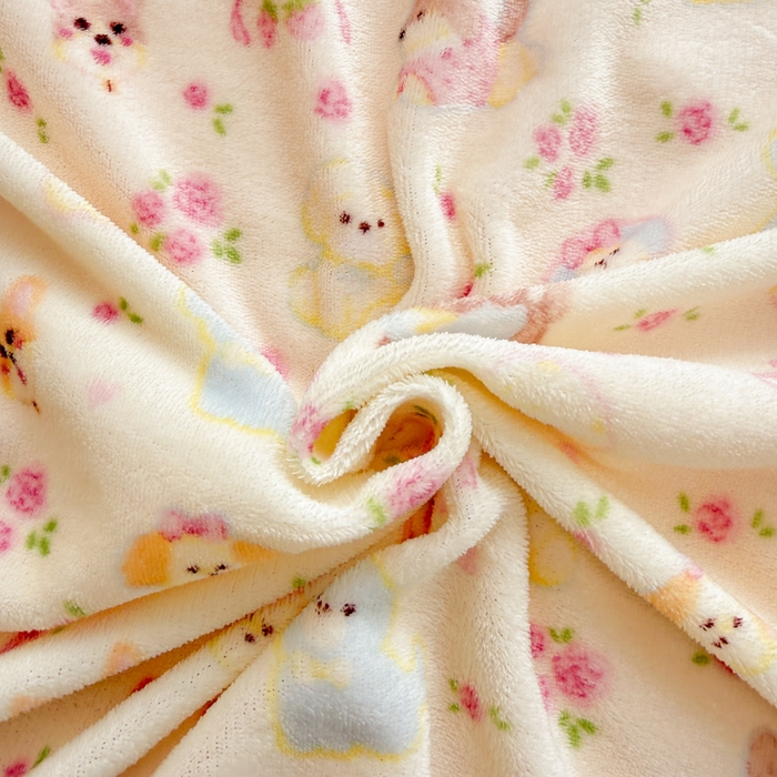 91家纺网 家纺一手货源 找家纺 米莱家纺 2025新款牛奶绒印花花边四件套 童趣乐园