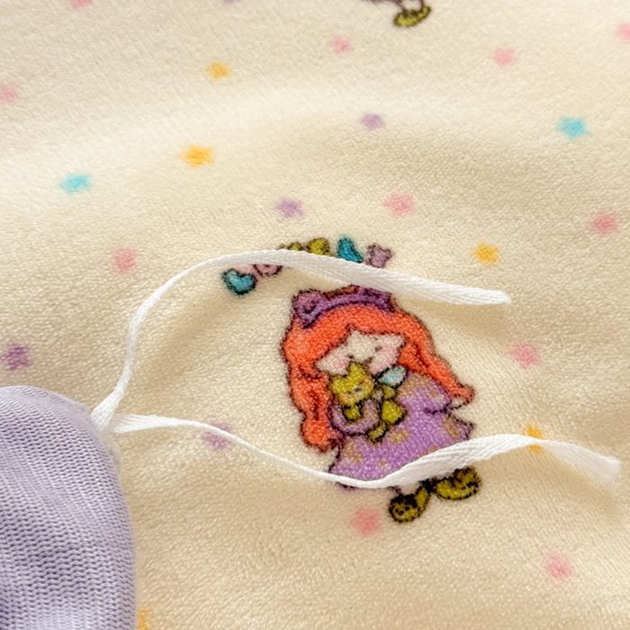 91家纺网 家纺一手货源 找家纺 米莱家纺 2025新款牛奶绒印花花边四件套 泡泡糖女孩