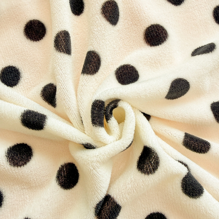 91家纺网 家纺一手货源 找家纺 米莱家纺 2025新款牛奶绒印花花边四件套 粉白波点