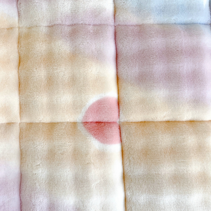 91家纺网 家纺一手货源 找家纺 梵朴 2025新款牛奶绒泡泡兔毛绒床垫学生宿舍床褥子床护垫学生款印花系列 彩虹爱心紫