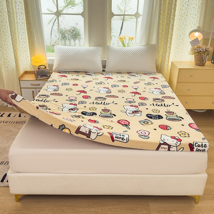 91家纺网 家纺一手货源 找家纺 北辰 2025新款冬季牛奶绒海绵床垫可拆洗软垫学生上下铺床垫可定制 欢乐假日