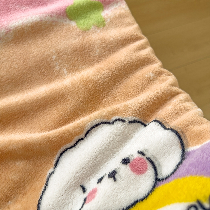 91家纺网 家纺一手货源 找家纺 北辰 2025新款冬季牛奶绒海绵床垫可拆洗软垫学生上下铺床垫可定制 彩虹狗宝