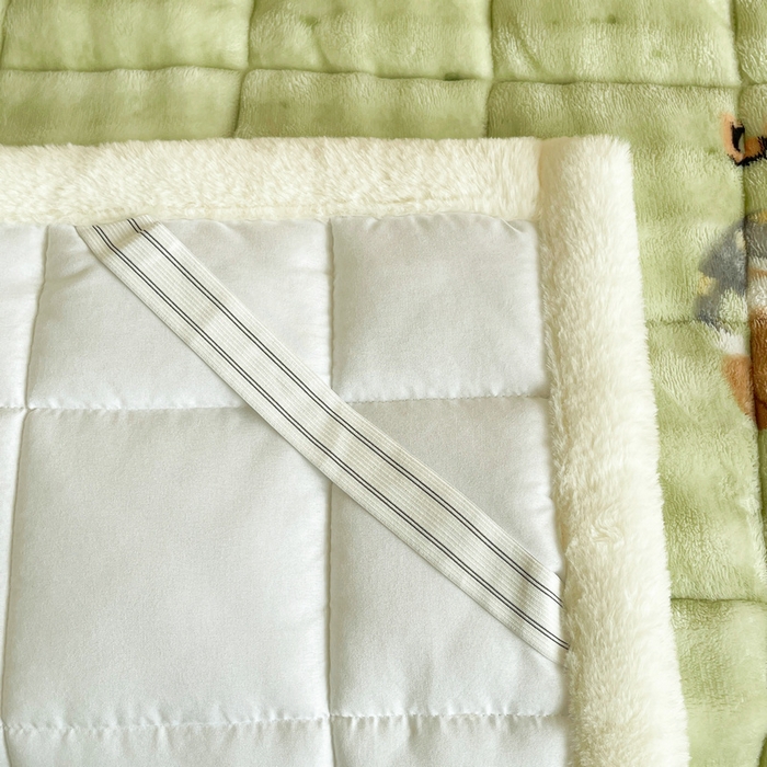 91家纺网 家纺一手货源 找家纺 梵朴 2025新款牛奶绒泡泡兔毛绒床垫学生宿舍床褥子床护垫学生款印花系列 趴趴熊