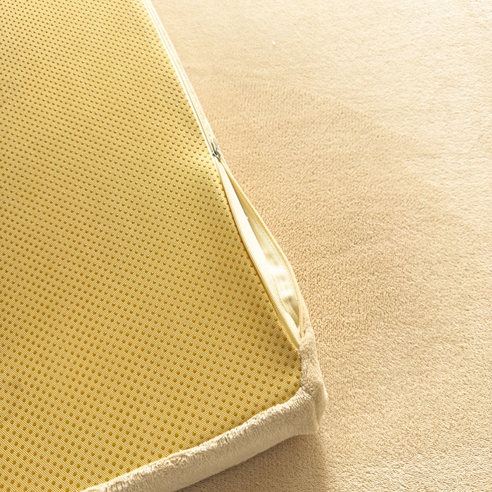 91家纺网 家纺一手货源 找家纺 北辰 2025新款冬季牛奶绒海绵床垫可拆洗软垫学生上下铺床垫可定制 纯色-棕