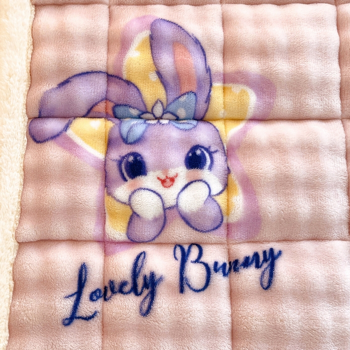 91家纺网 家纺一手货源 找家纺 梵朴 2025新款牛奶绒泡泡兔毛绒床垫学生宿舍床褥子床护垫学生款印花系列 星黛露粉