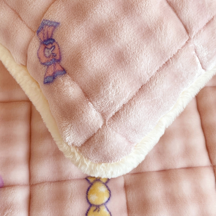 91家纺网 家纺一手货源 找家纺 梵朴 2025新款牛奶绒泡泡兔毛绒床垫学生宿舍床褥子床护垫学生款印花系列 星黛露粉