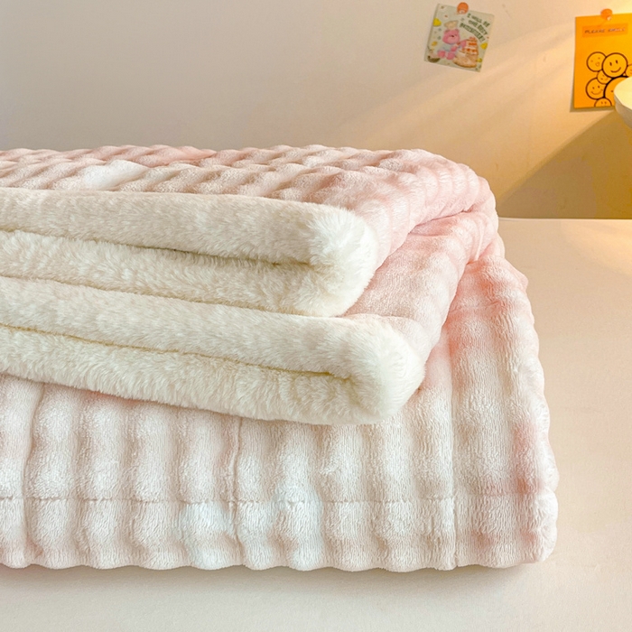 91家纺网 家纺一手货源 找家纺 梵朴 2025新款牛奶绒泡泡兔毛绒床垫学生宿舍床褥子床护垫学生款印花系列 云纹爱心粉