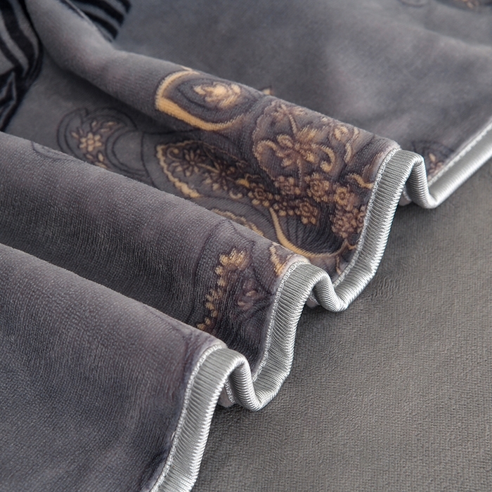 91家纺网 家纺一手货源 找家纺 （总）诺梵家纺 2025新款8斤加厚保暖金貂绒牛奶绒印花四件套