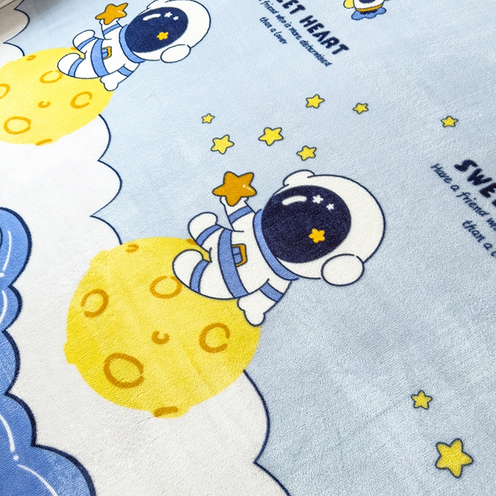 91家纺网 家纺一手货源 找家纺 北辰 2025新款冬季牛奶绒海绵床垫可拆洗软垫学生上下铺床垫可定制 太空人