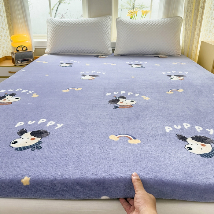 北辰 2025新款冬季牛奶绒海绵床垫可拆洗软垫学生上下铺床垫可定制 puppy狗