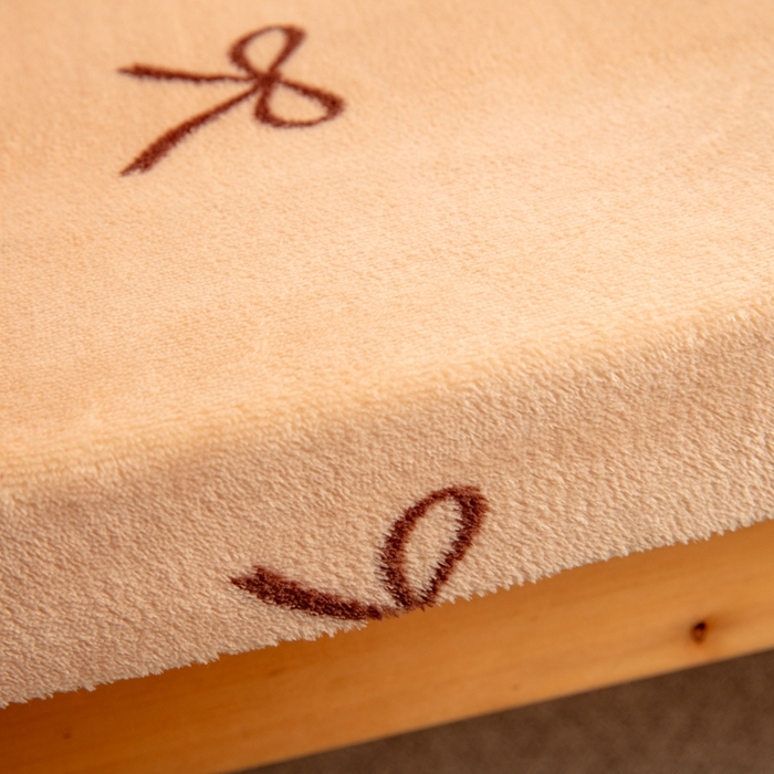 91家纺网 家纺一手货源 找家纺 北辰 2025新款冬季牛奶绒海绵床垫可拆洗软垫学生上下铺床垫 lovely蝴蝶结