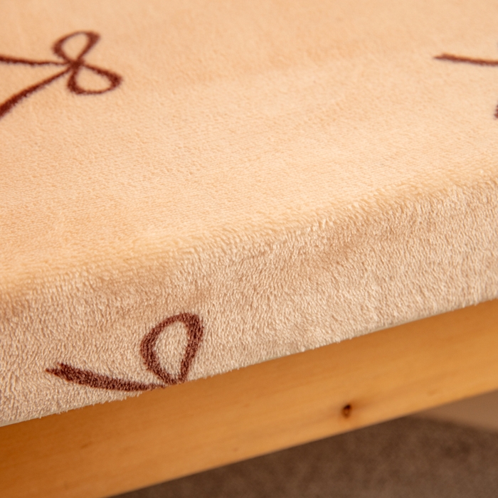 91家纺网 家纺一手货源 找家纺 北辰 2025新款冬季牛奶绒海绵床垫可拆洗软垫学生上下铺床垫 lovely蝴蝶结