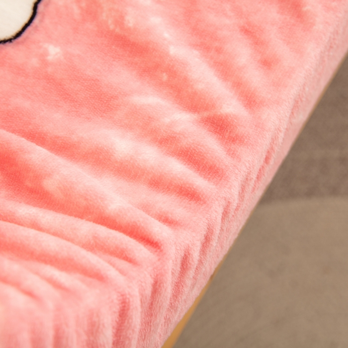 91家纺网 家纺一手货源 找家纺 北辰 2025新款冬季牛奶绒海绵床垫可拆洗软垫学生上下铺床垫 彩虹狗宝