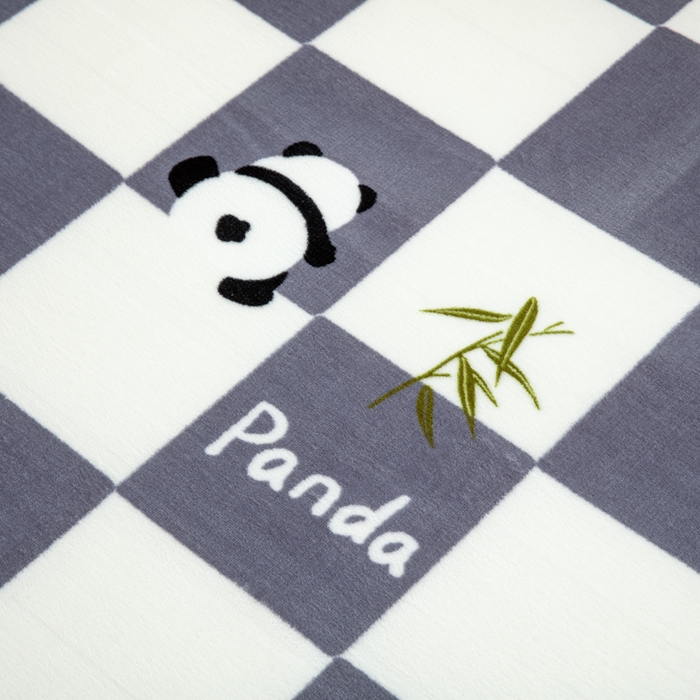 91家纺网 家纺一手货源 找家纺 北辰 2025新款冬季牛奶绒海绵床垫可拆洗软垫学生上下铺床垫 灰格熊猫