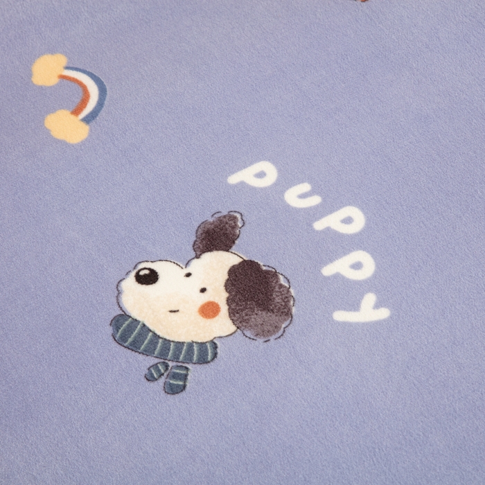 91家纺网 家纺一手货源 找家纺 北辰 2025新款冬季牛奶绒海绵床垫可拆洗软垫学生上下铺床垫 puppy狗