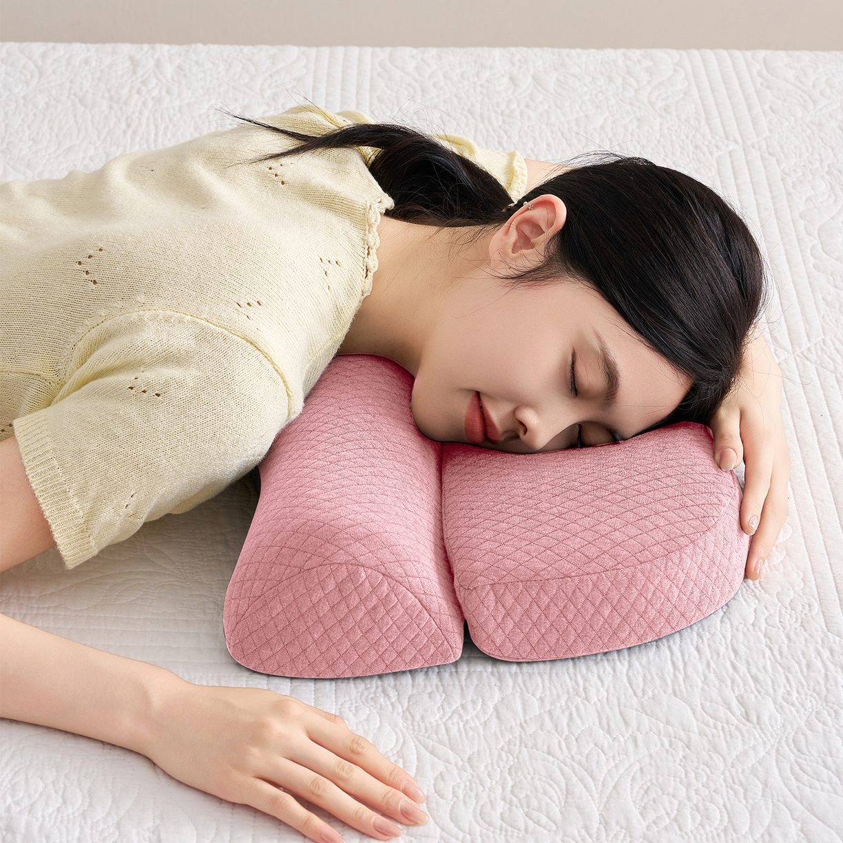 91家纺网 家纺一手货源 找家纺 （总）乐可 2025新款零压深睡枕记忆棉枕枕头枕芯