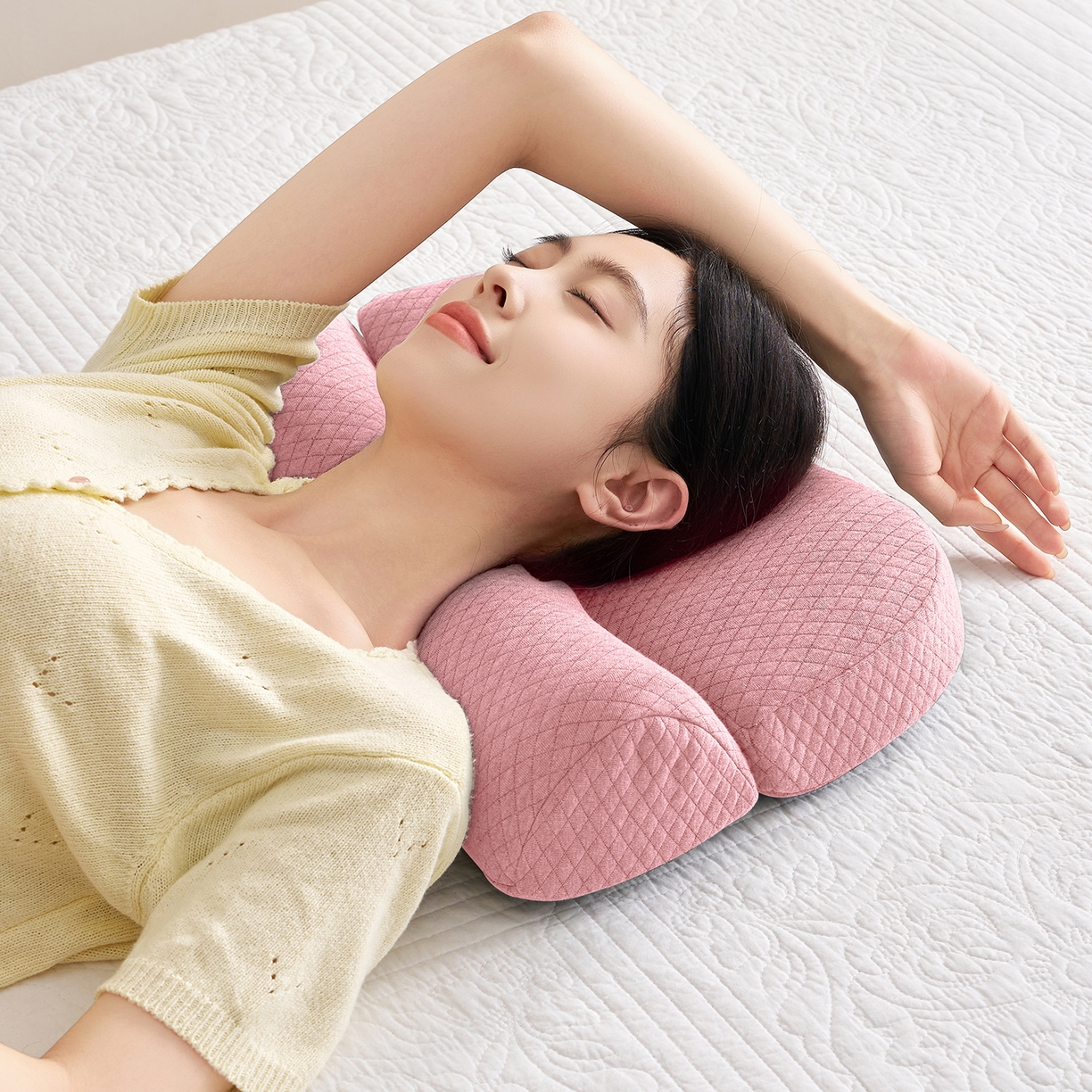 91家纺网 家纺一手货源 找家纺 （总）乐可 2025新款零压深睡枕记忆棉枕枕头枕芯