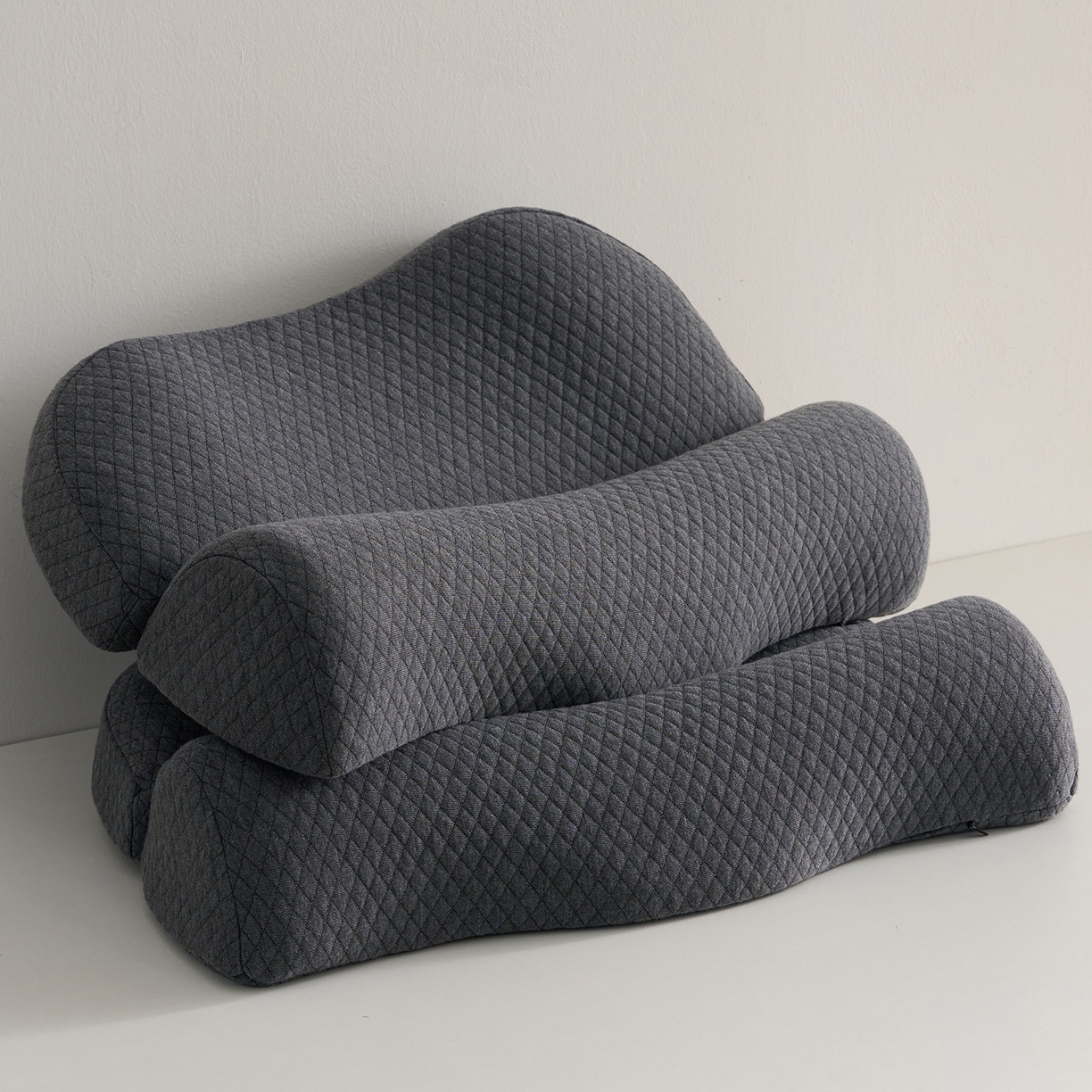 91家纺网 家纺一手货源 找家纺 乐可 2025新款零压深睡枕记忆棉枕枕头枕芯 零压深睡枕-黑