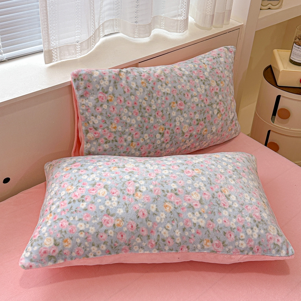 91家纺网 家纺一手货源 找家纺 梦莱斯 2025新款加厚保暖双面牛奶绒四件套 春不晚