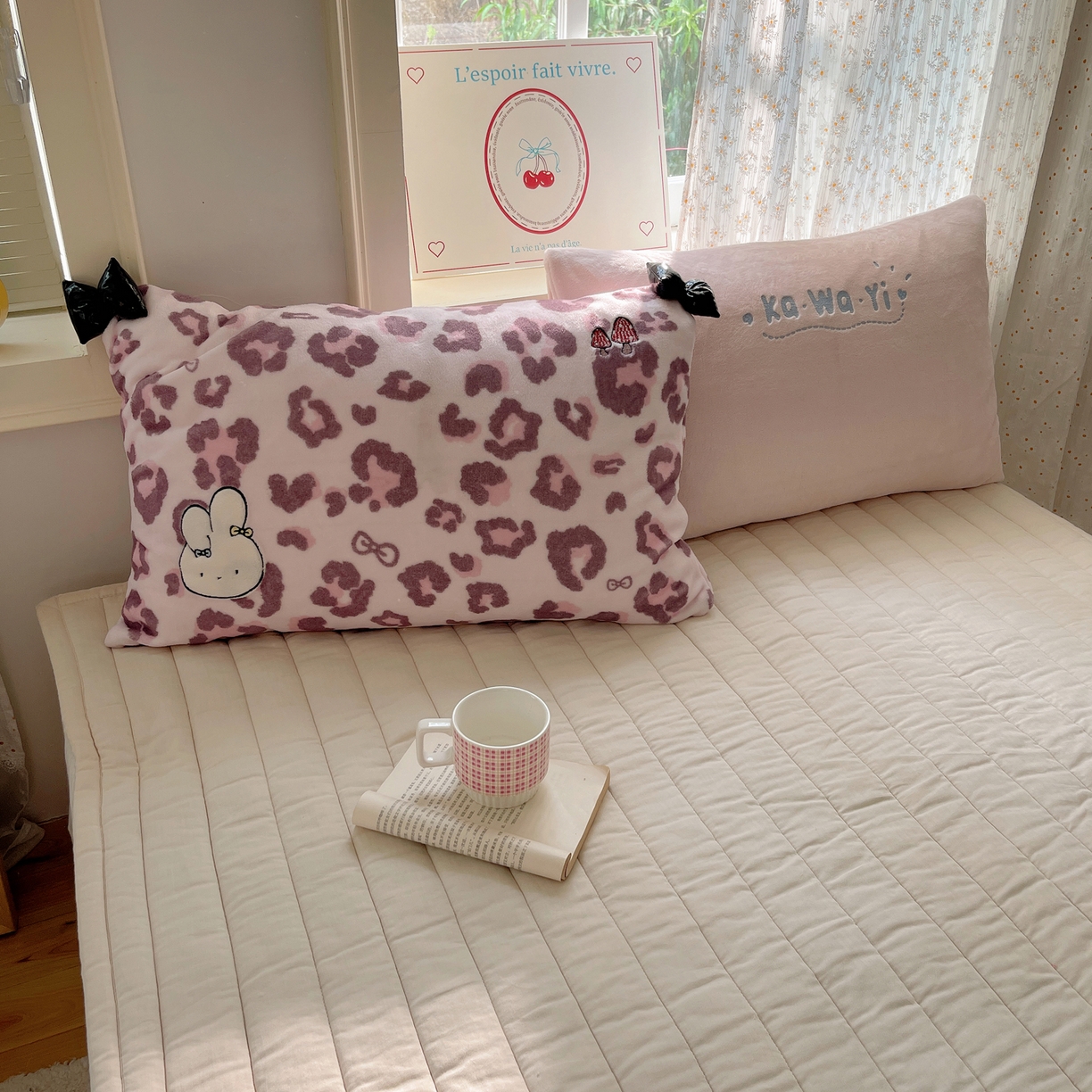 91家纺网 家纺一手货源 找家纺 轻奢坊 2025新款博主风豹纹牛奶绒羊羔绒毛毯 毯子-粉豹