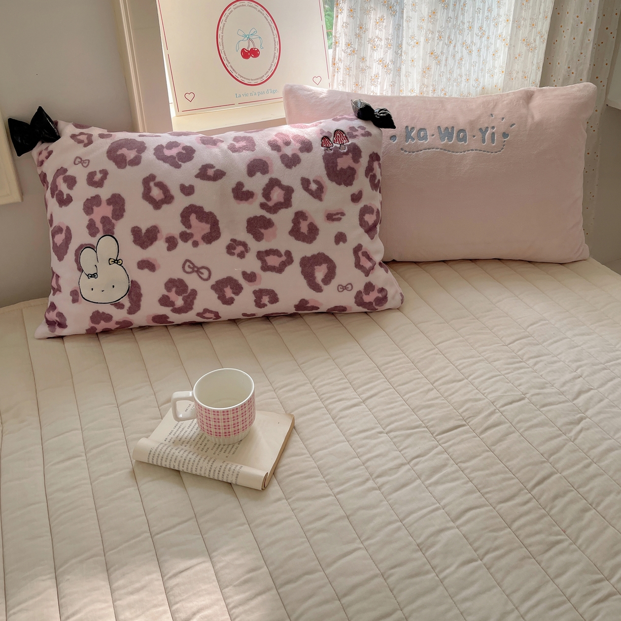 91家纺网 家纺一手货源 找家纺 轻奢坊 2025新款博主风豹纹牛奶绒羊羔绒毛毯 毯子-粉豹