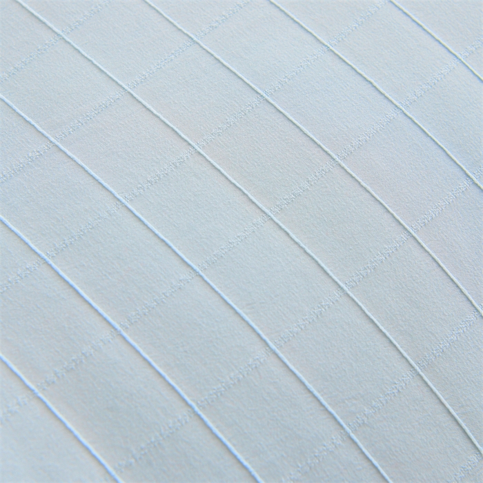 91家纺网 家纺一手货源 找家纺 爱衫妮 2025新款全棉A类提花大豆被-方格  被子被芯 方格-天蓝