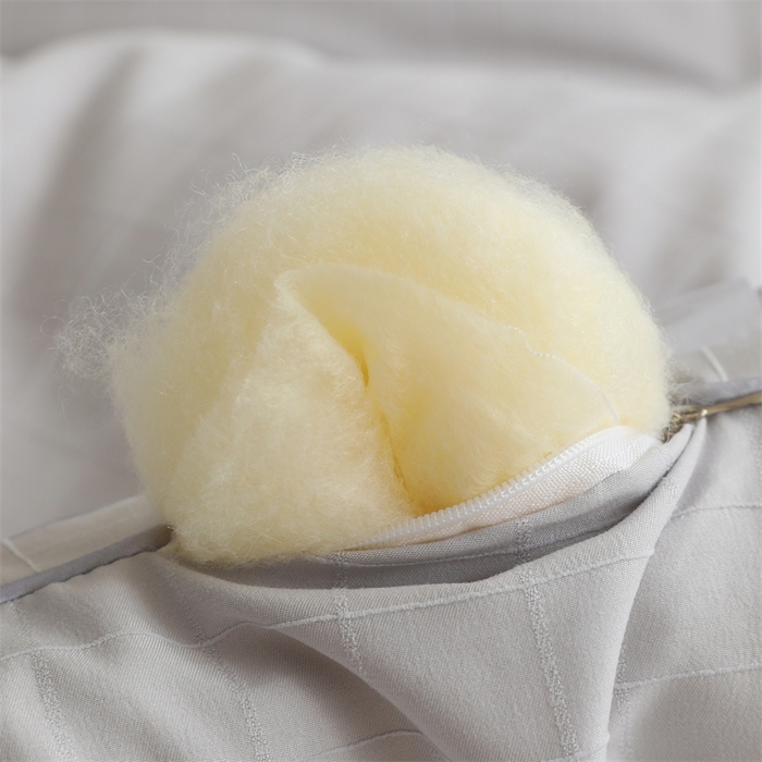 91家纺网 家纺一手货源 找家纺 爱衫妮 2025新款全棉A类提花大豆被-方格  被子被芯 方格-灰色