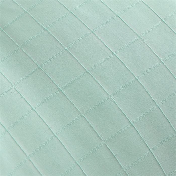 91家纺网 家纺一手货源 找家纺 爱衫妮 2025新款全棉A类提花大豆被-方格  被子被芯 方格-绿色