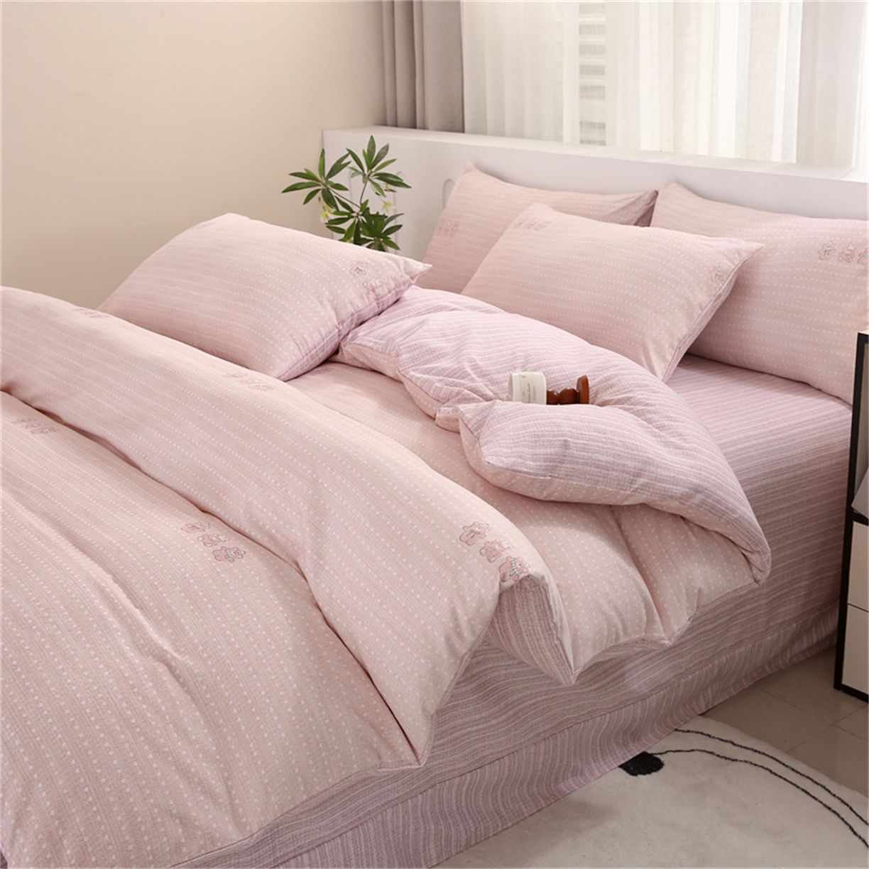 91家纺网 家纺一手货源 找家纺 （总）织写 2025新款加厚磨毛澳绒棉四件套