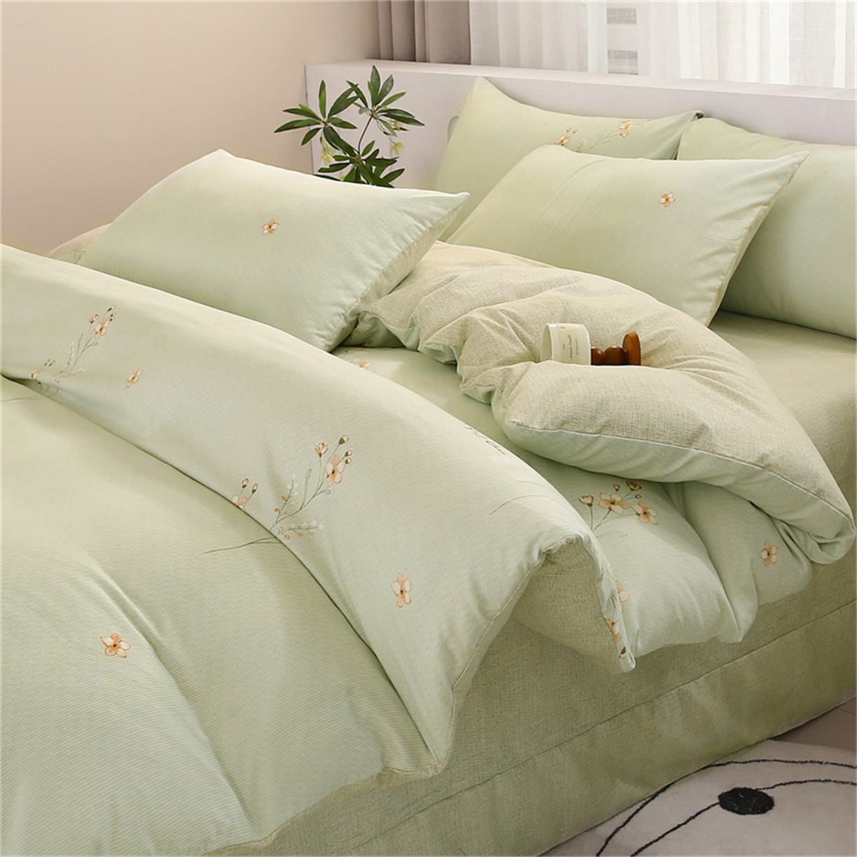 91家纺网 家纺一手货源 找家纺 （总）织写 2025新款加厚磨毛澳绒棉四件套