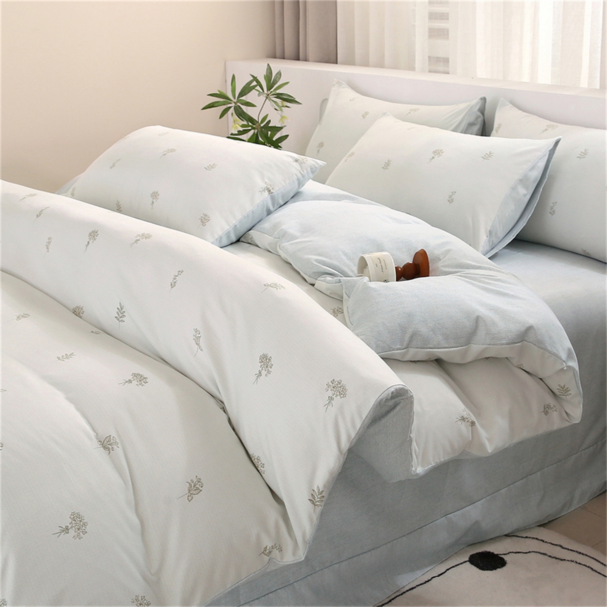 91家纺网 家纺一手货源 找家纺 （总）织写 2025新款加厚磨毛澳绒棉四件套