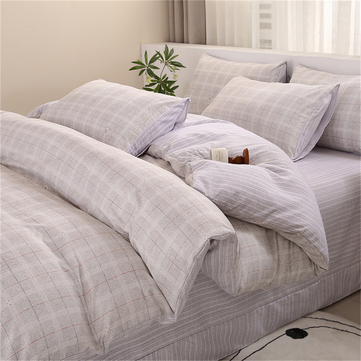 91家纺网 家纺一手货源 找家纺 （总）织写 2025新款加厚磨毛澳绒棉四件套