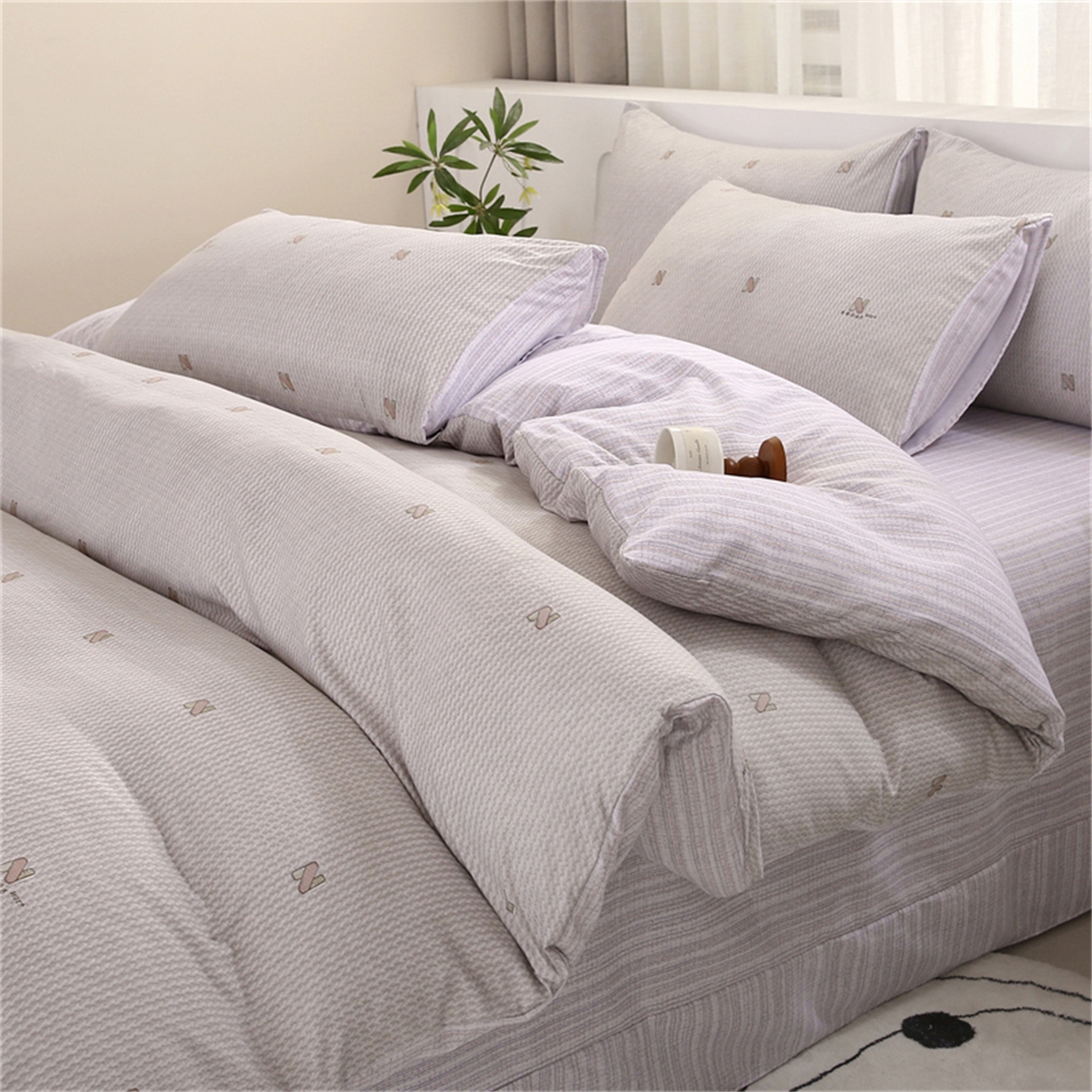 91家纺网 家纺一手货源 找家纺 （总）织写 2025新款加厚磨毛澳绒棉四件套