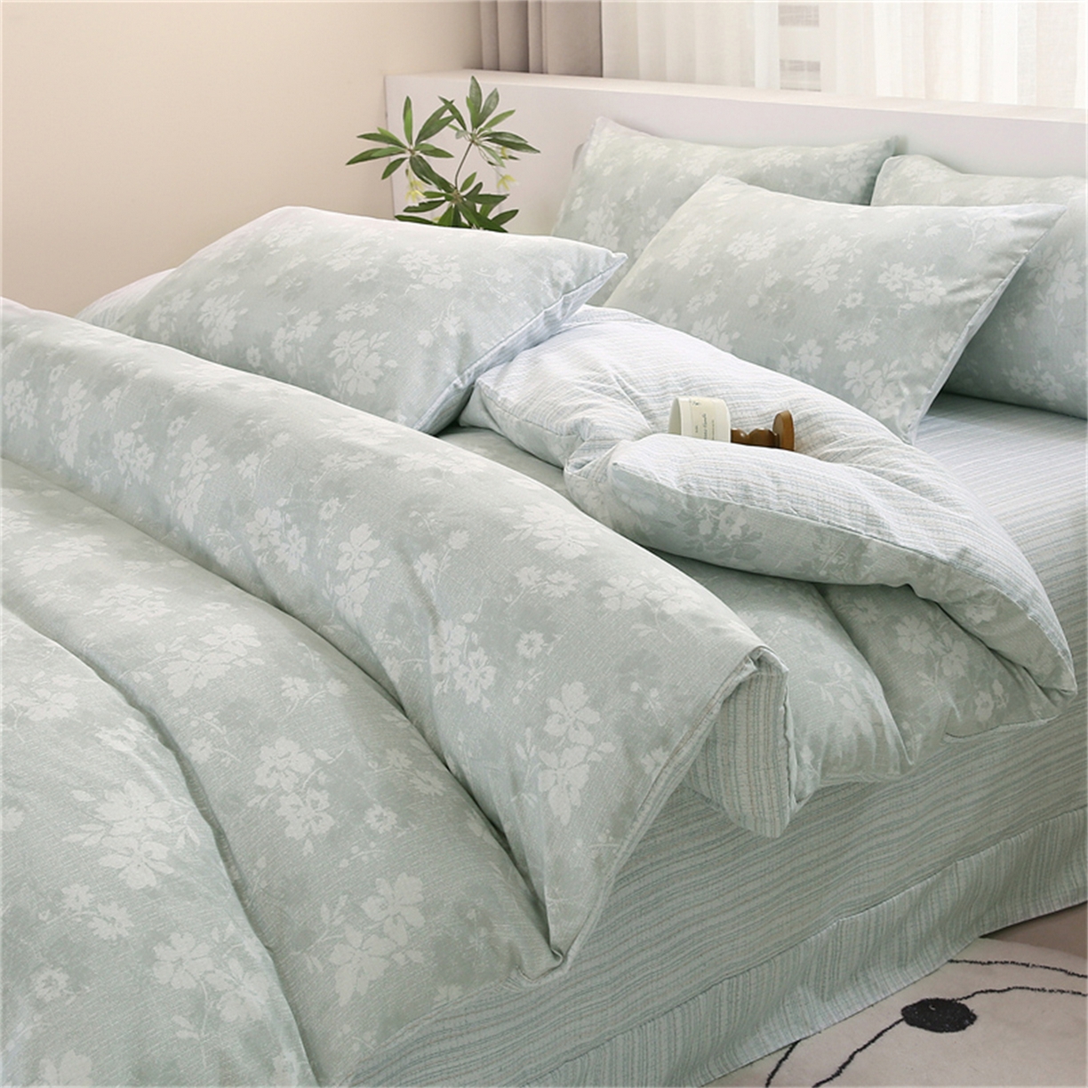 91家纺网 家纺一手货源 找家纺 （总）织写 2025新款加厚磨毛澳绒棉四件套