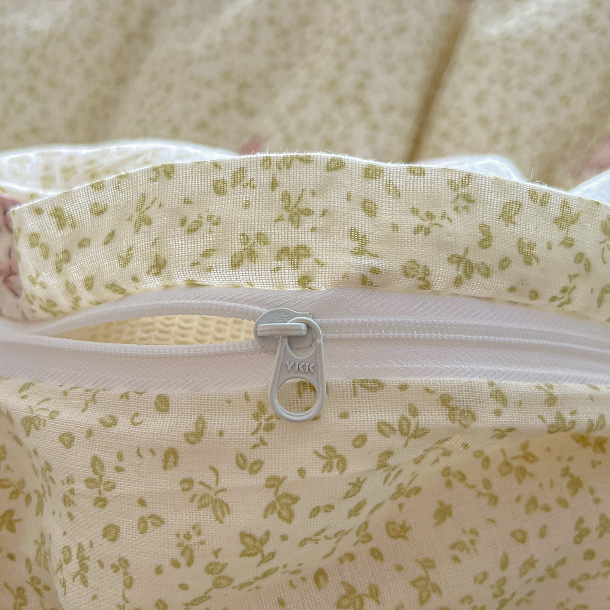 91家纺网 家纺一手货源 找家纺 一比一家纺 2025新款全棉双层纱四件套花枝兔