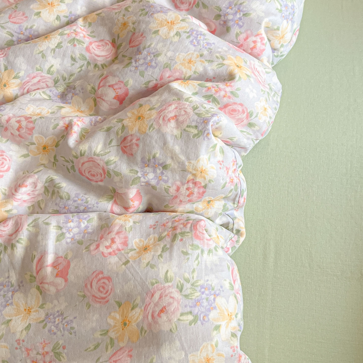 91家纺网 家纺一手货源 找家纺 一比一家纺 2025新款全棉双层纱四件套黎漫