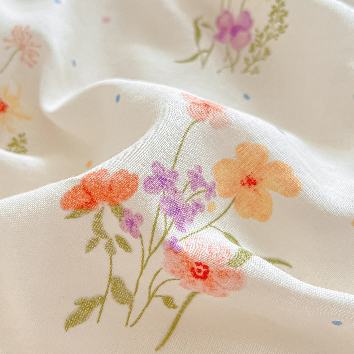 91家纺网 家纺一手货源 找家纺 一比一家纺 2025新款全棉双层纱四件套若梦