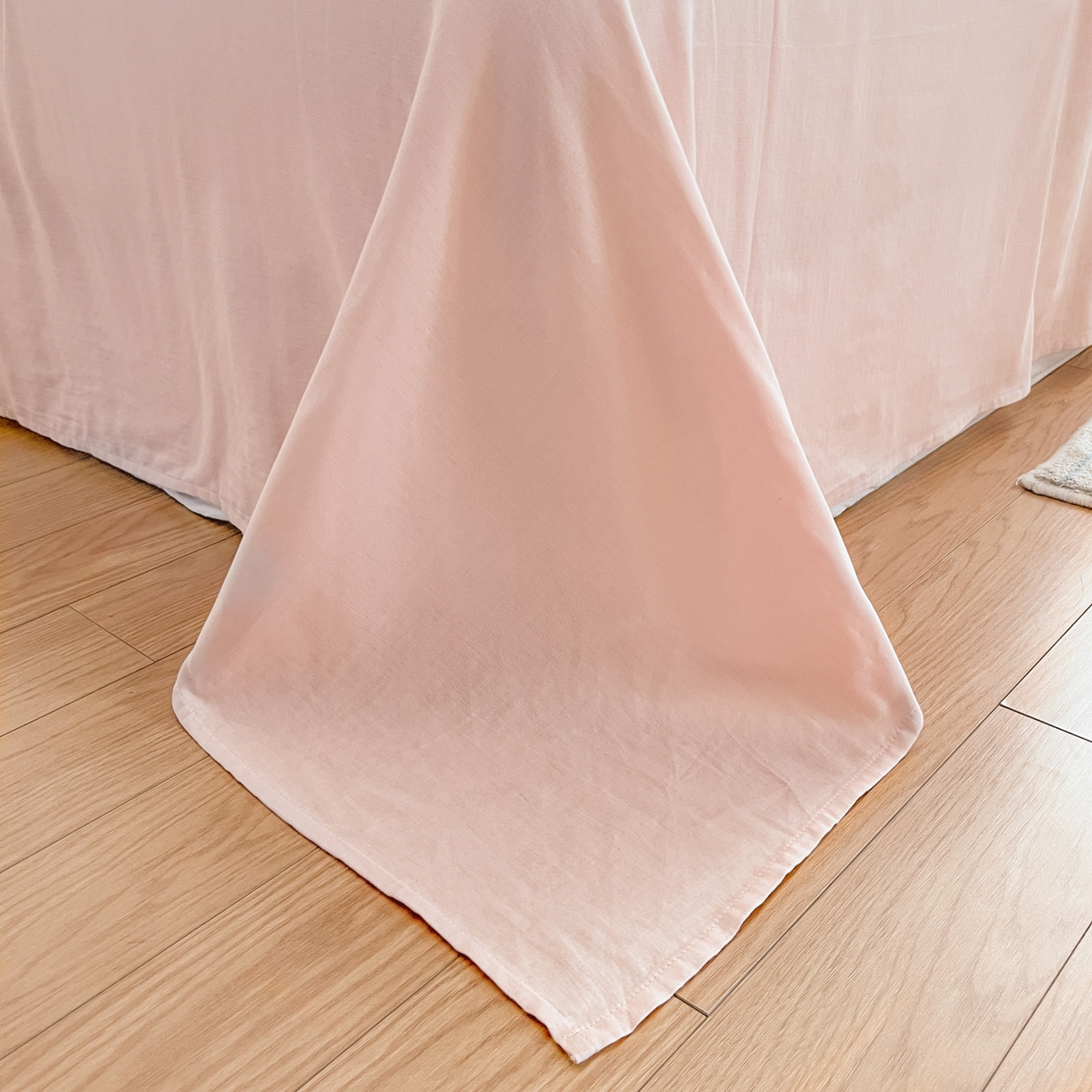 91家纺网 家纺一手货源 找家纺 一比一家纺 2025新款全棉双层纱四件套甜蜜时光