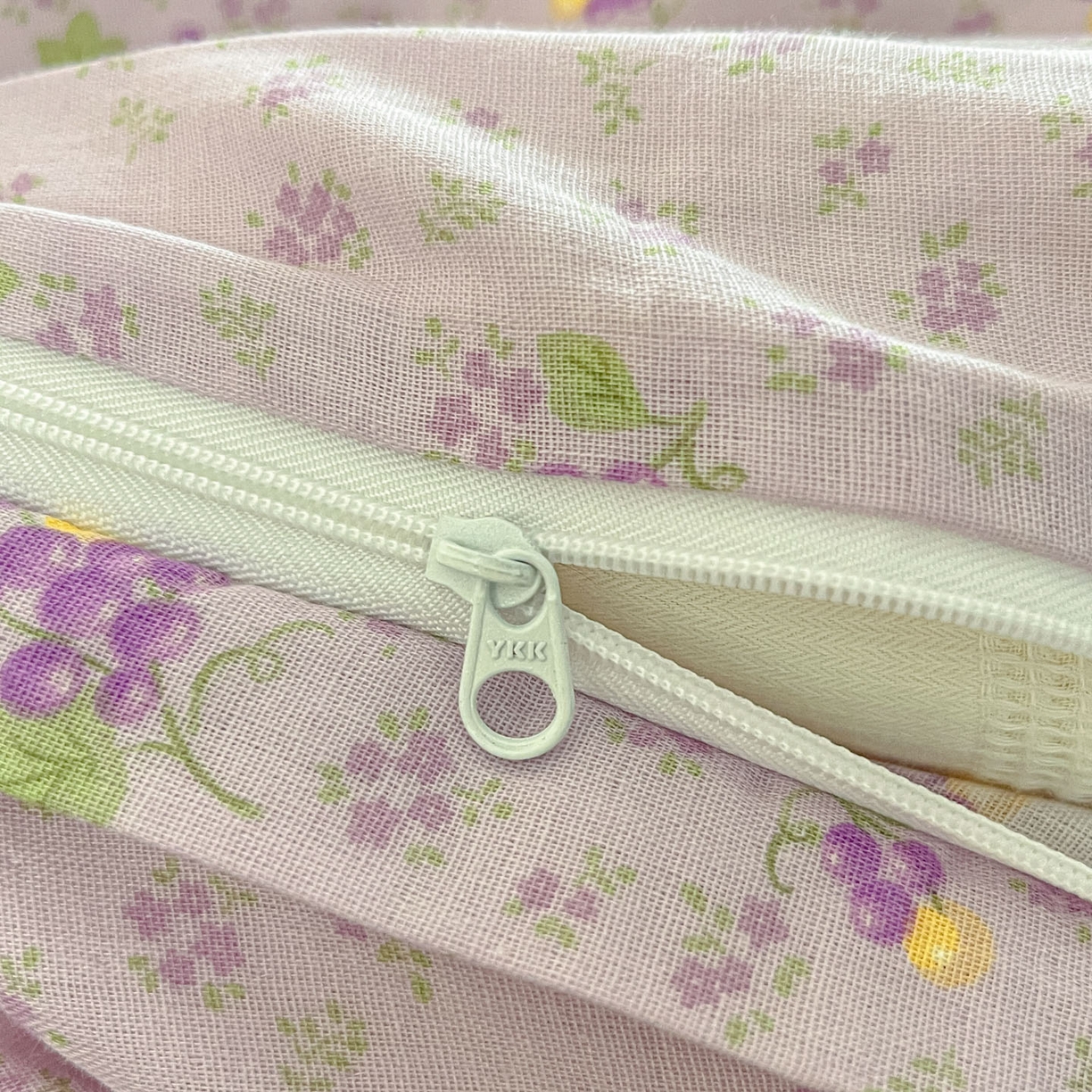 91家纺网 家纺一手货源 找家纺 一比一家纺 2025新款全棉双层纱四件套紫葡萄