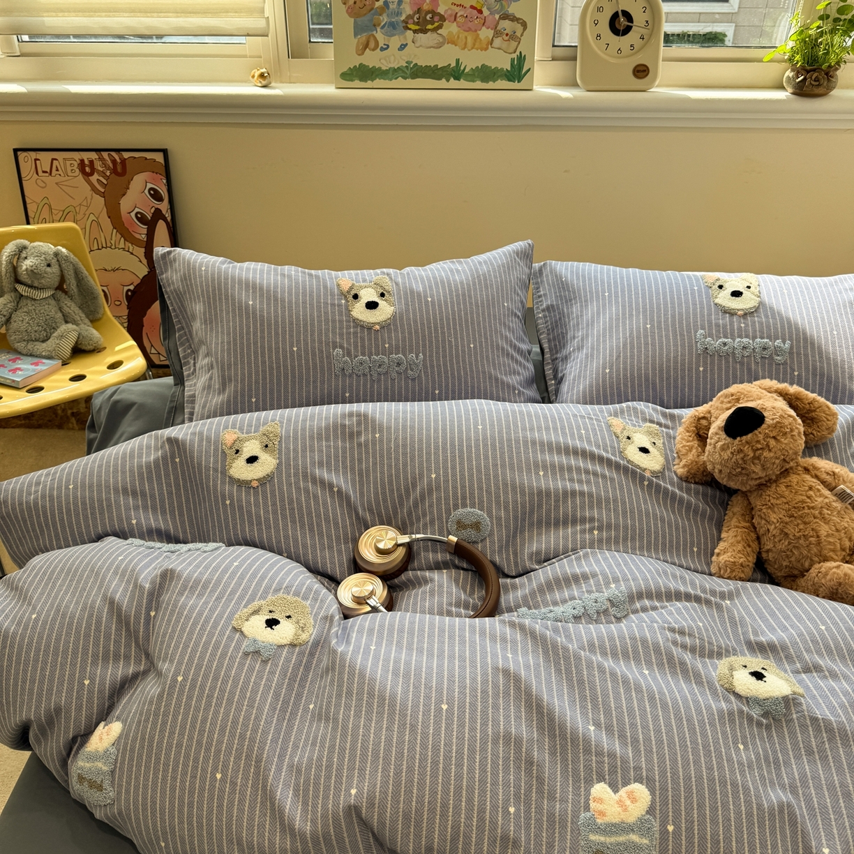 91家纺网 家纺一手货源 找家纺 （总）慕尚家纺 2025新款全棉磨毛毛巾绣四件套