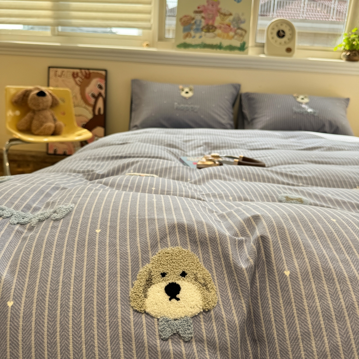 91家纺网 家纺一手货源 找家纺 慕尚家纺 2025新款全棉磨毛毛巾绣单被套 多多