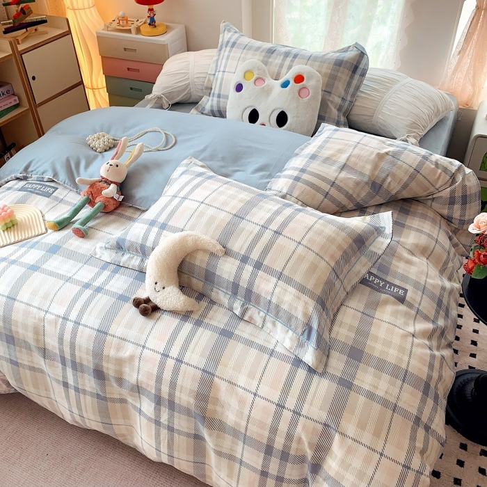 91家纺网 家纺一手货源 找家纺 莱豫家纺 2025新款亲肤舒适小清新印花全棉四件套第六批 格式化